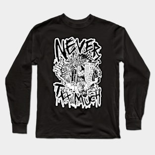 13XD XMY "NEVER TXX MUCH" (HEATHER) Long Sleeve T-Shirt